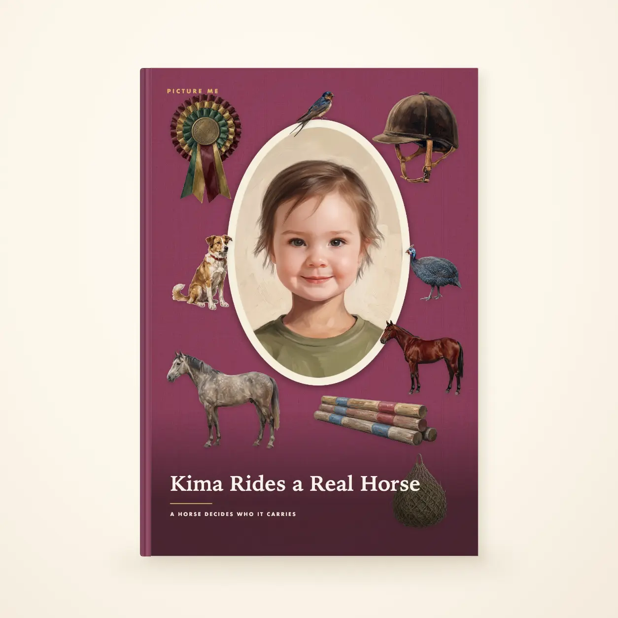 Illustrative digital mock-up of Your Child Rides a Real Horse