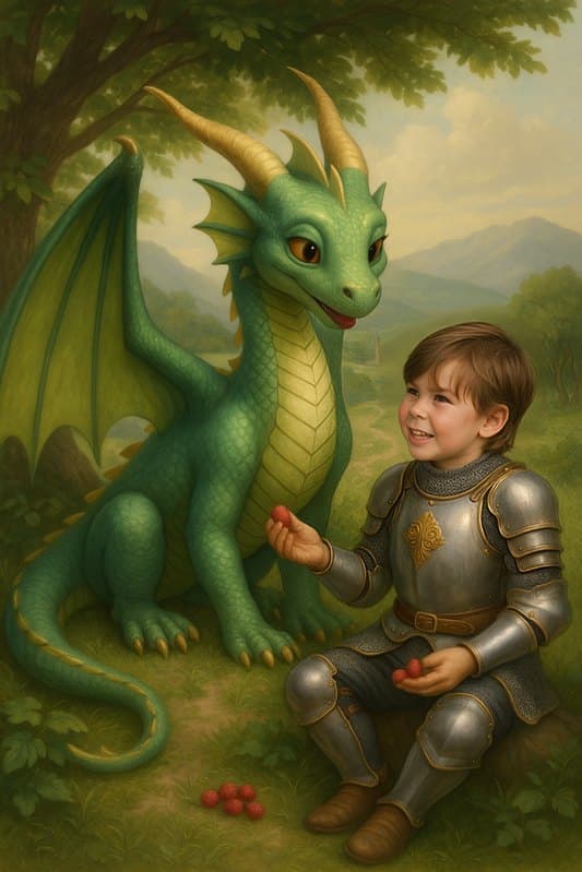 Illustrated page 14 of the dragon story