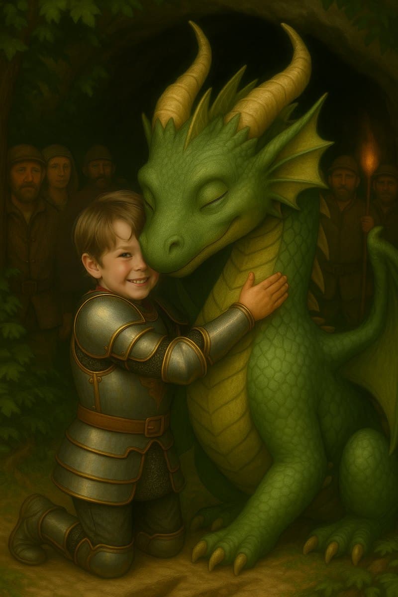 Illustrated page 27 of the dragon story