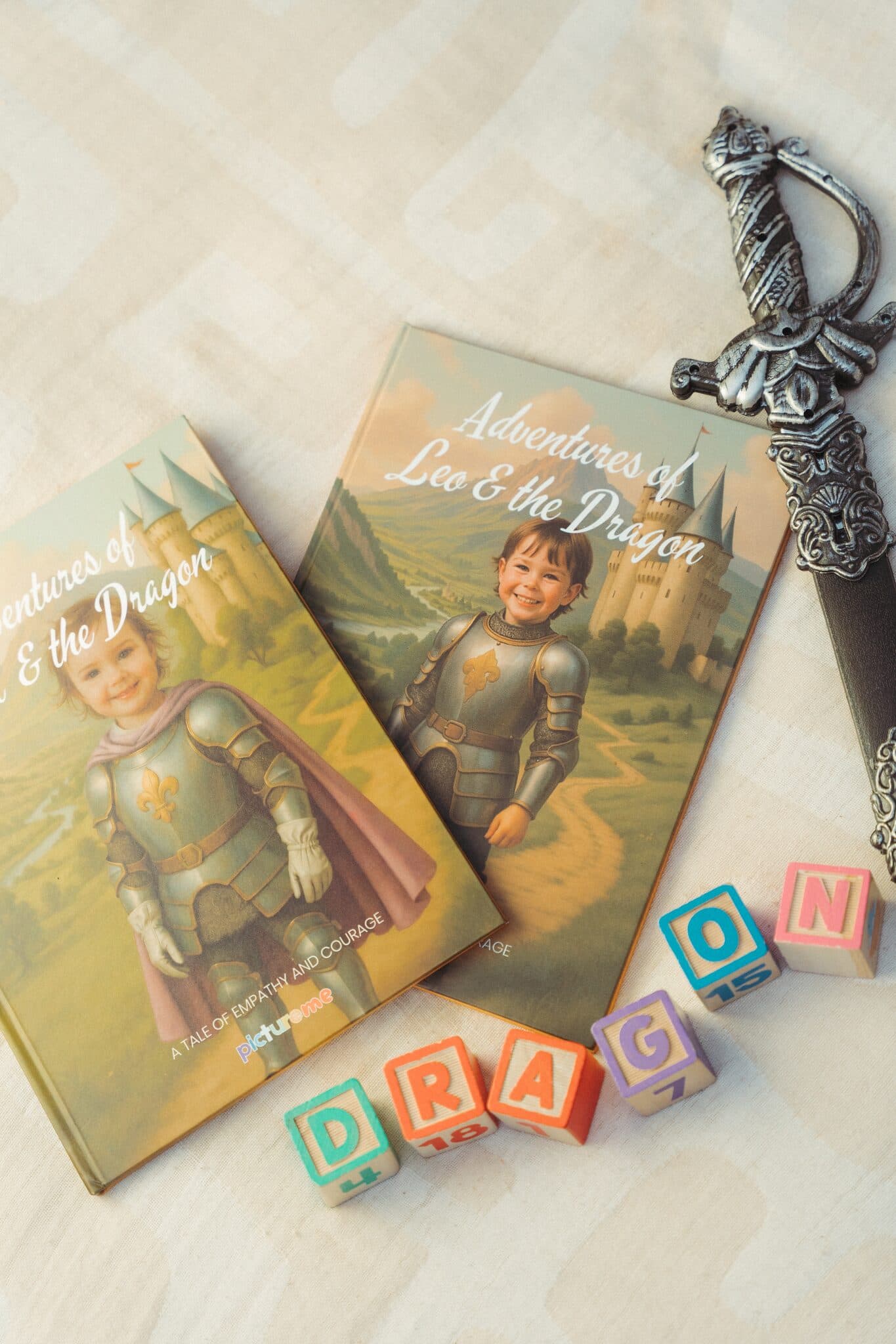 Two dragon books side by side — one starring a boy, one starring a girl