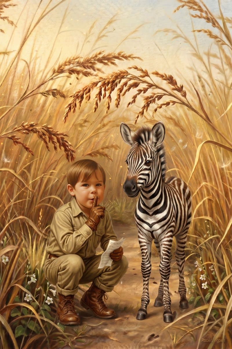 Illustrated page 11 of the safari story